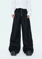 【26s Apr.】Silver Detail Double-Breasted Tailored Suit Set