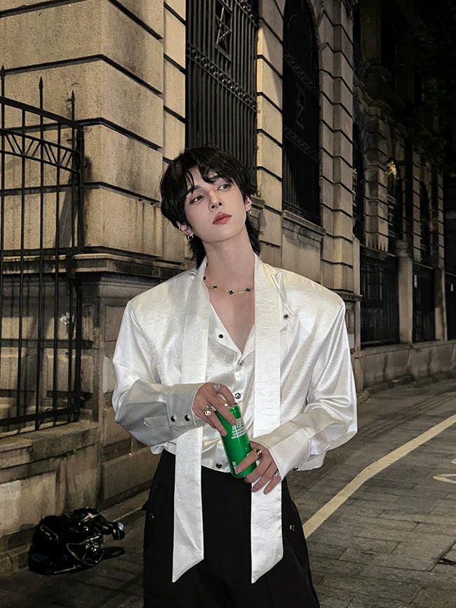 【26s Jan.】Minimal Leather Long-Sleeve Shirt Jacket Main Image