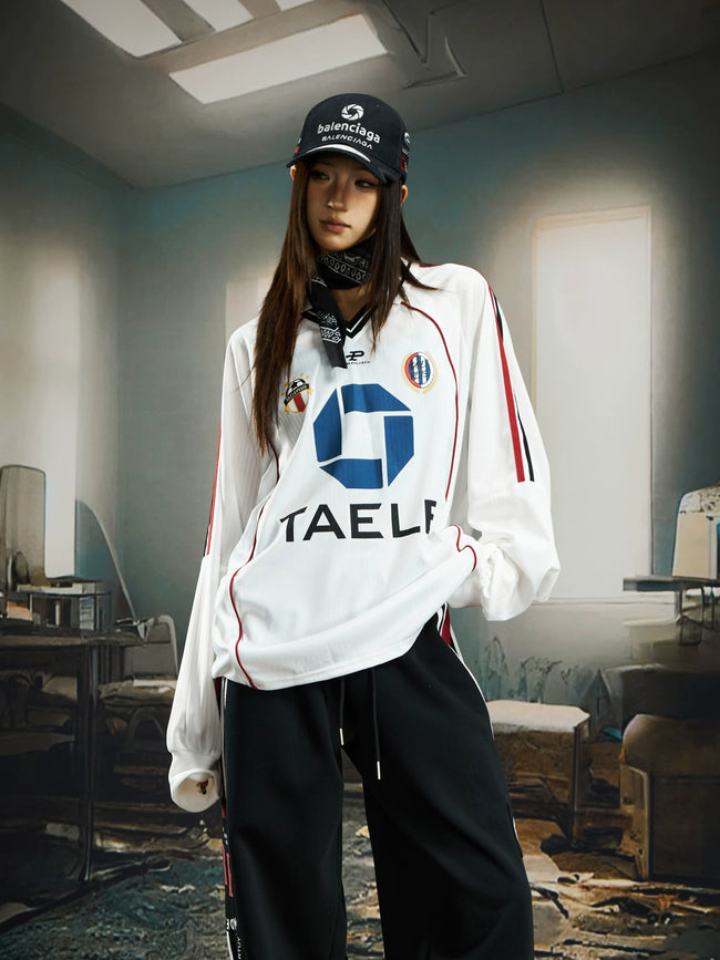 V-Neck Raglan Vintage Jersey Tee Main Image