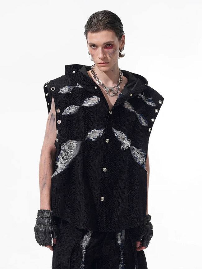 【25s Jun.】Dark Knight Snake Scratch Jacket/Vest/Pants Hover Image