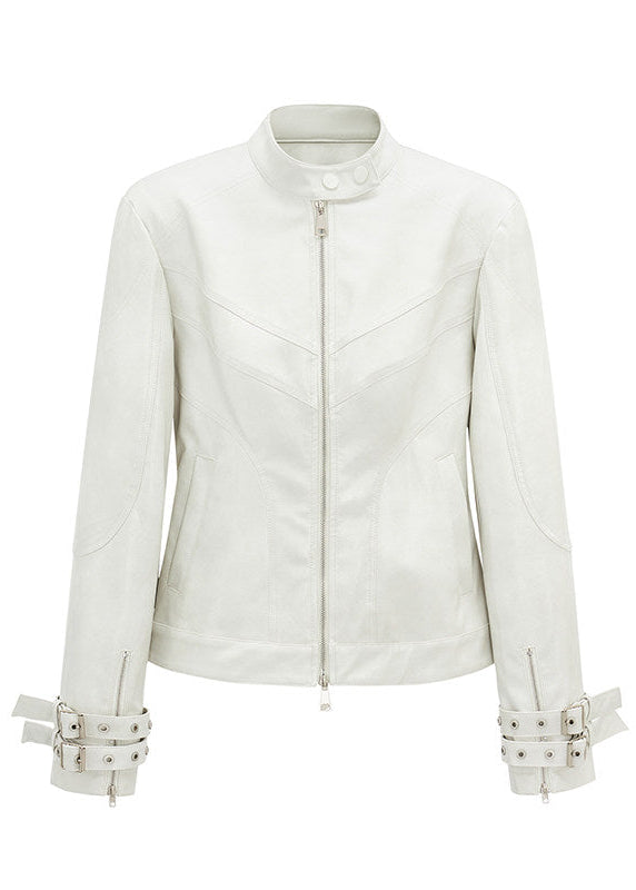 Ivory Vintage Rider Jacket