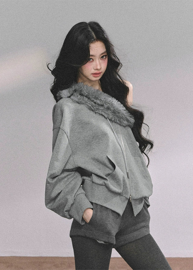 Nordic Neige Fur-Trimmed Winter Set Main Image
