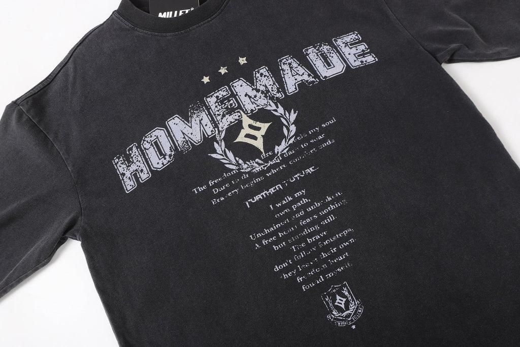 Layered Distressed Washed Long Sleeve Tee
