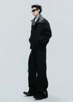 【25s Nov.】Washed Striped Thickened Cotton Coat