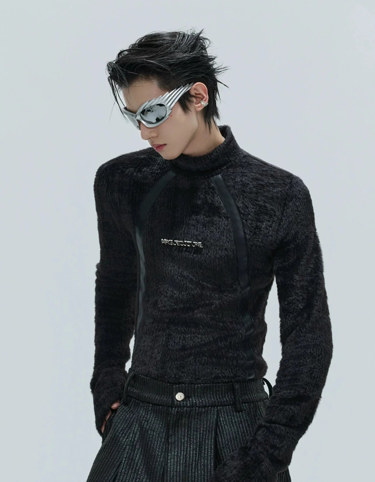 【25s Nov.】Deconstructed Faux Mink Turtleneck Bottoming Shirt