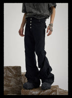 【26s Mar.】Deconstructed Washed Black Denim
