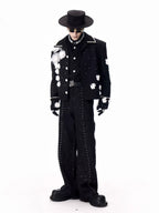 【26s Feb.】Couture 3D Floral Structured Shoulder Cropped Jacket / Pants