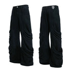 【26s Jan.】Deconstructed Vintage Curved Straight Denim Pants