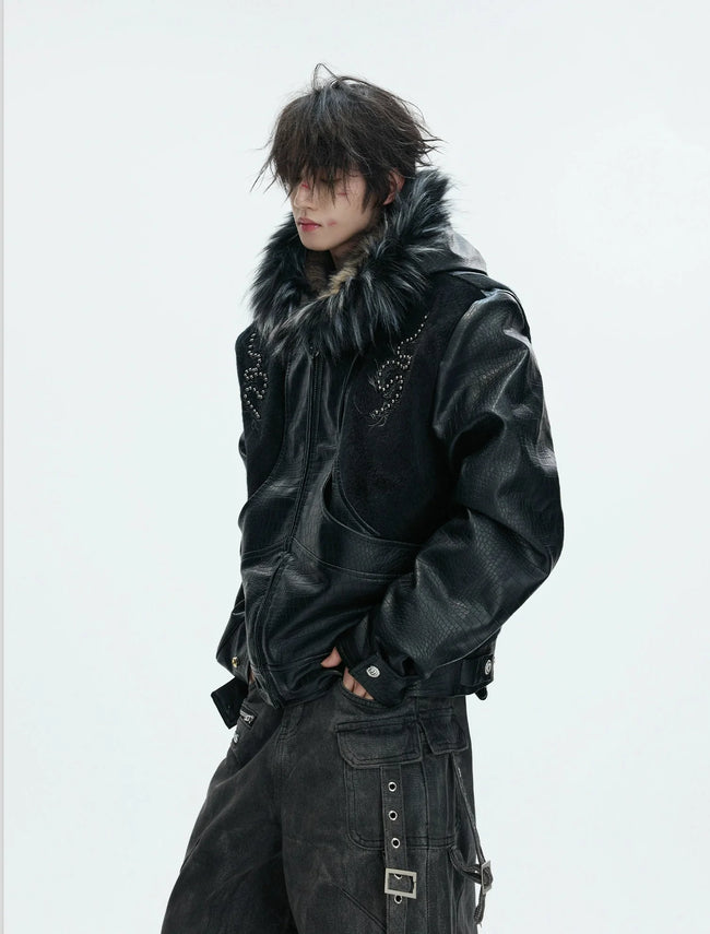 【26s Feb.】Horsehair and Crocodile Print Hooded Jacket Main Image