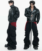 【26s Jan.】Deconstructed Vintage Curved Straight Denim Pants