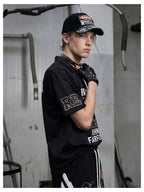 Leopard Embroidered Polo Jersey Tee