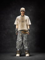 【25s Jun.】Leopard Print Ripped Pocket Cropped Pants
