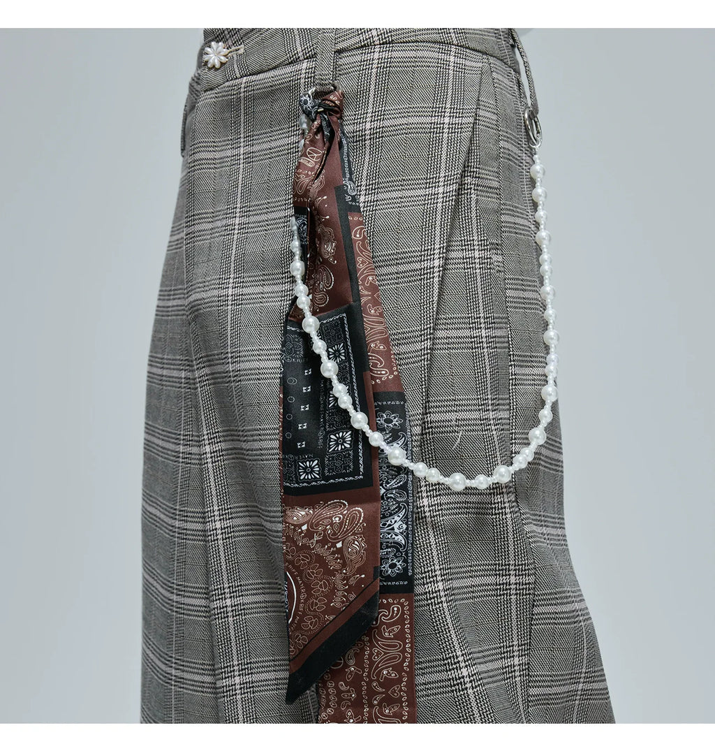 【25s Oct.】Pearl Houndstooth Lapel Jacket/Pants
