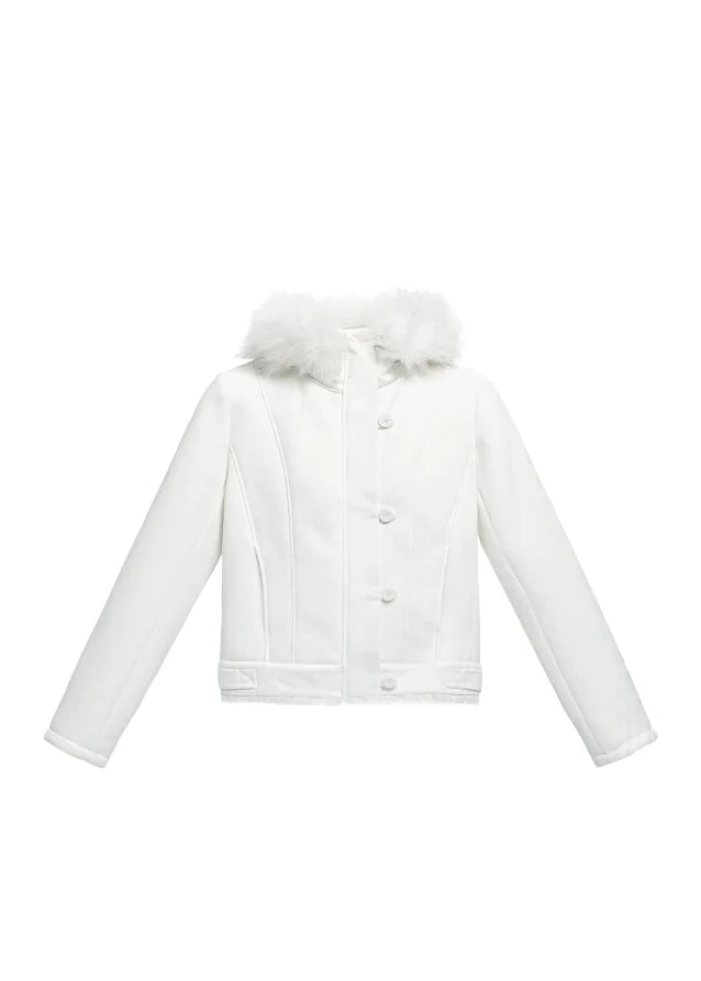 Velvet Dawn Cropped Coat