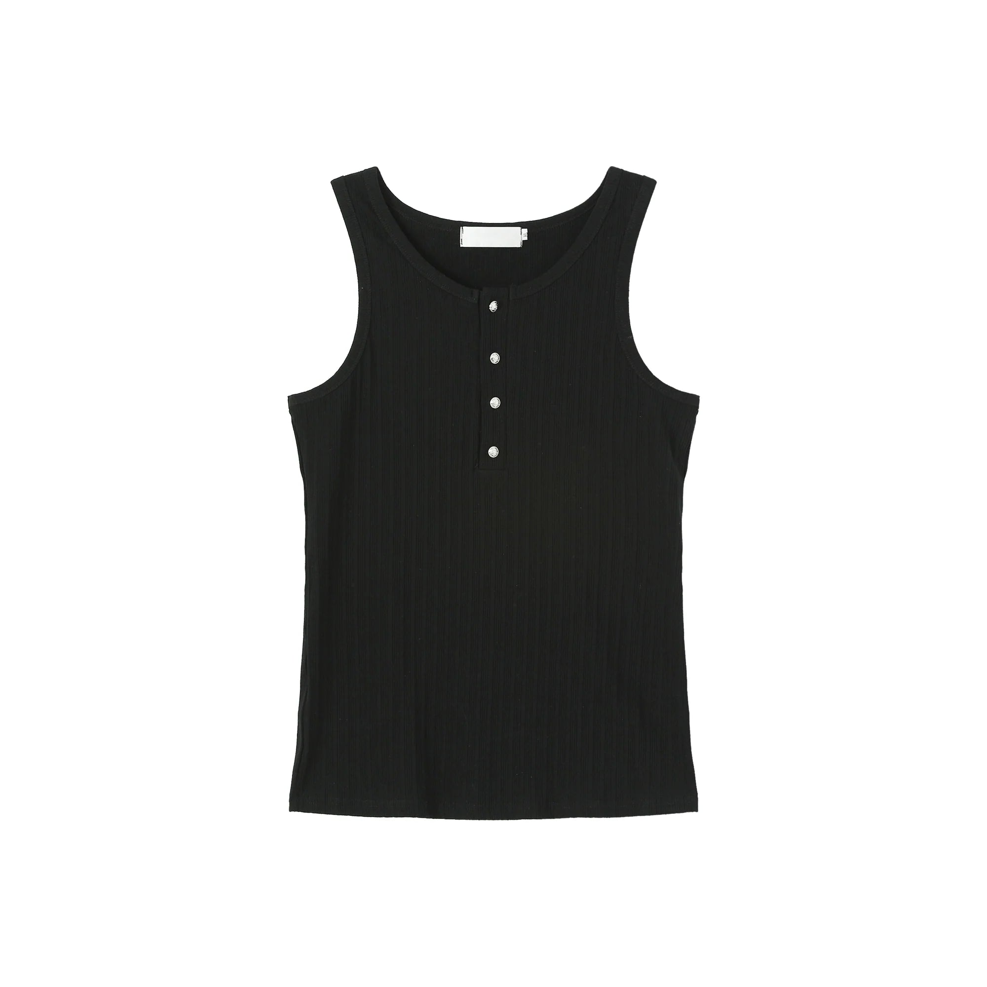 【25s Aug.】Minimalist Solid Color Crew Neck Tank Top