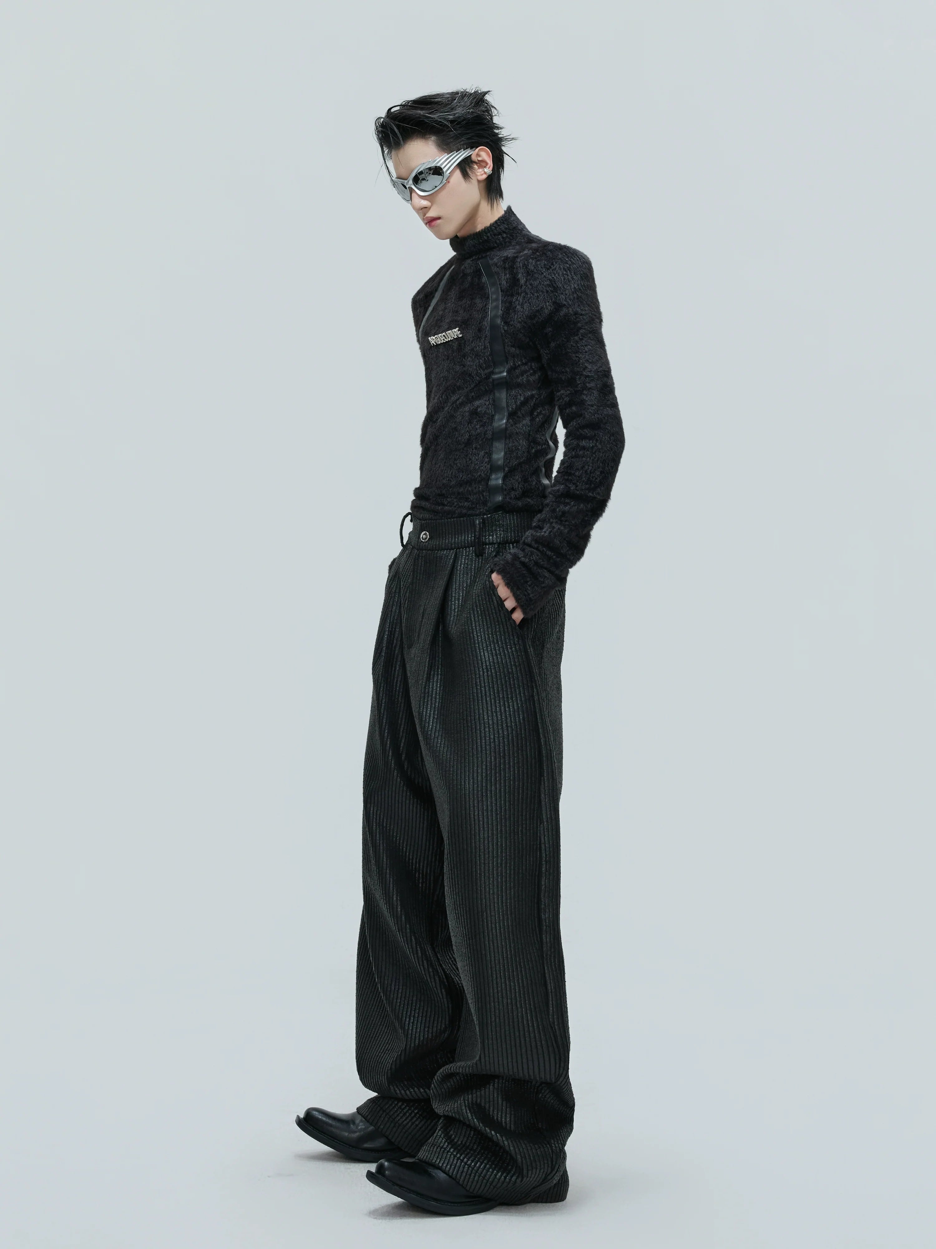 【25s Nov.】Deconstructed Faux Mink Turtleneck Bottoming Shirt