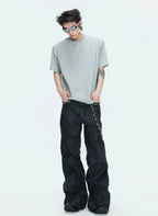 【26s May】Studded Deconstructed Boxy Shoulder Tee