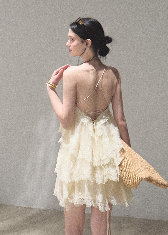 Heartbeat of the Tree Lace Tiered Dress