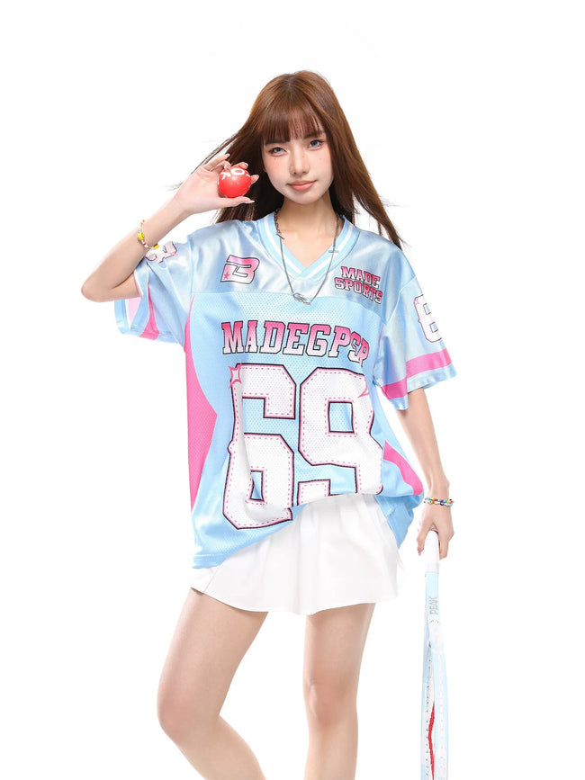 69 Number Mesh Jersey Tee Main Image