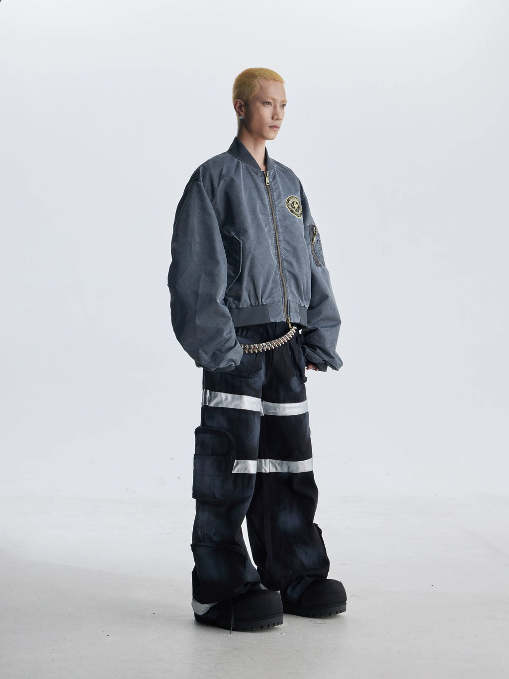 【25s Aug.】Street Dirty Dyed Multi-pocket Jeans