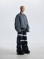 【25s Aug.】Street Dirty Dyed Multi-pocket Jeans