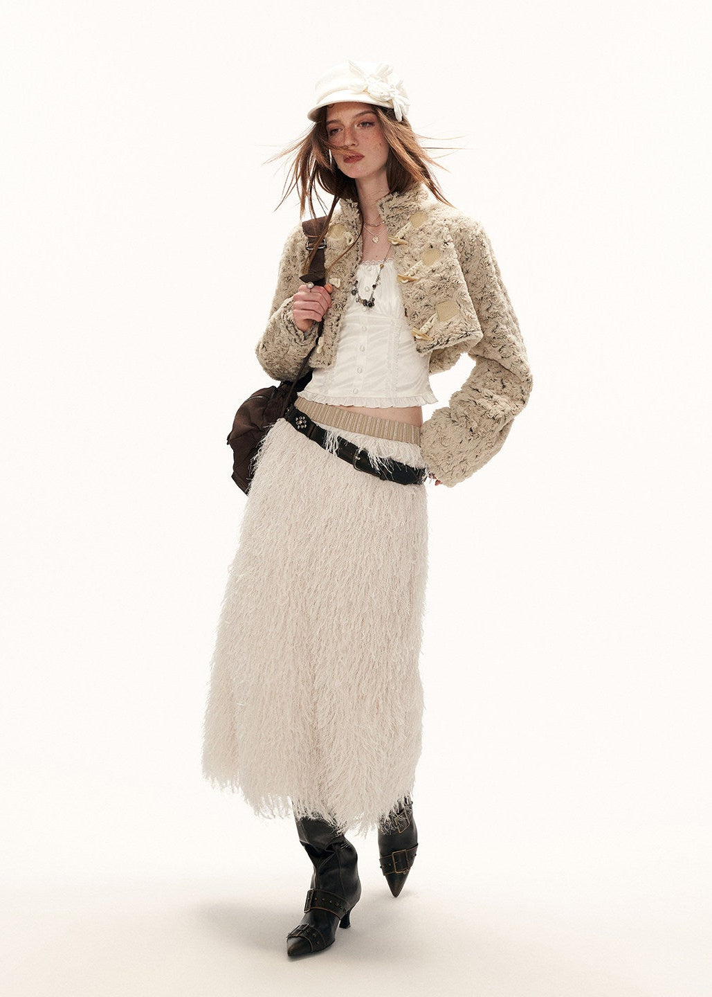 Floral Micro Collar Jacket