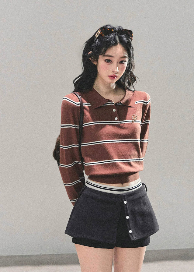 Virtual Line Knit Polo