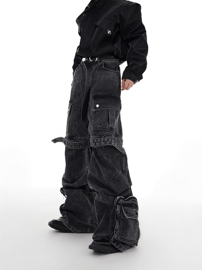 【26s Feb.】Deconstructed Cargo Wide-Leg Denim Hover Image