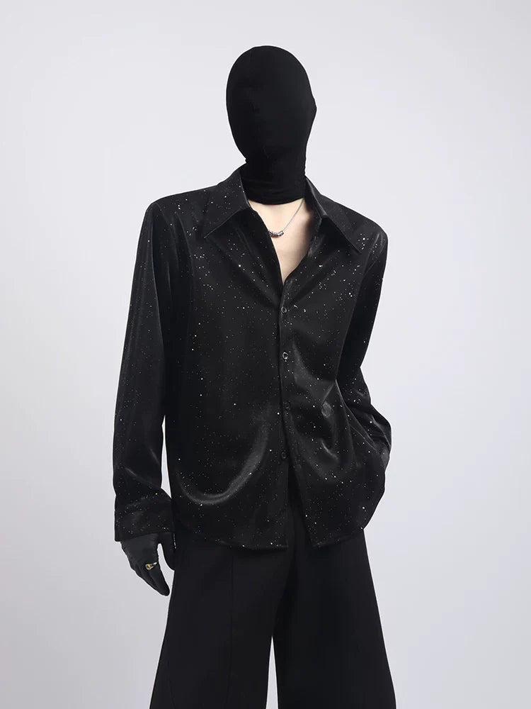 【26s May.】Sequin Detail Relaxed Shirt Jacket