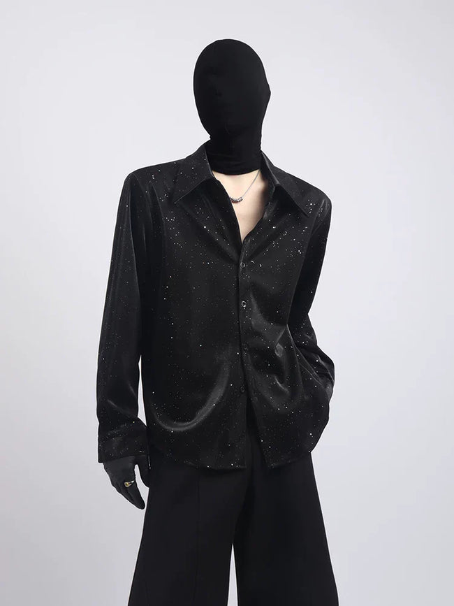 【26s May.】Sequin Detail Relaxed Shirt Jacket Hover Image