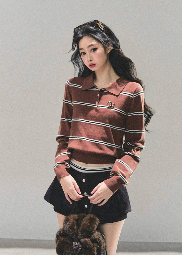 Virtual Line Knit Polo