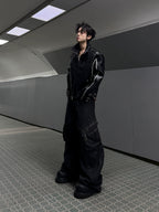 【26s Mar.】Waxed Curved Cargo Denim Pants
