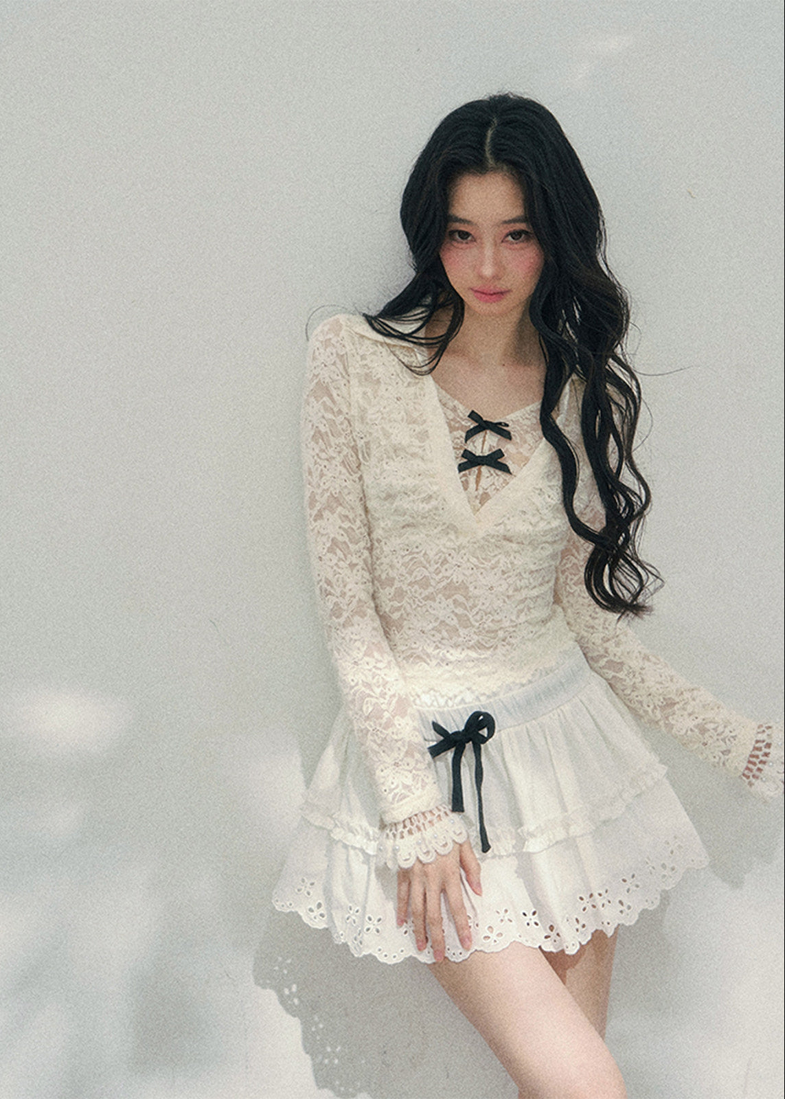 Virtual Focus Lace Layered Top