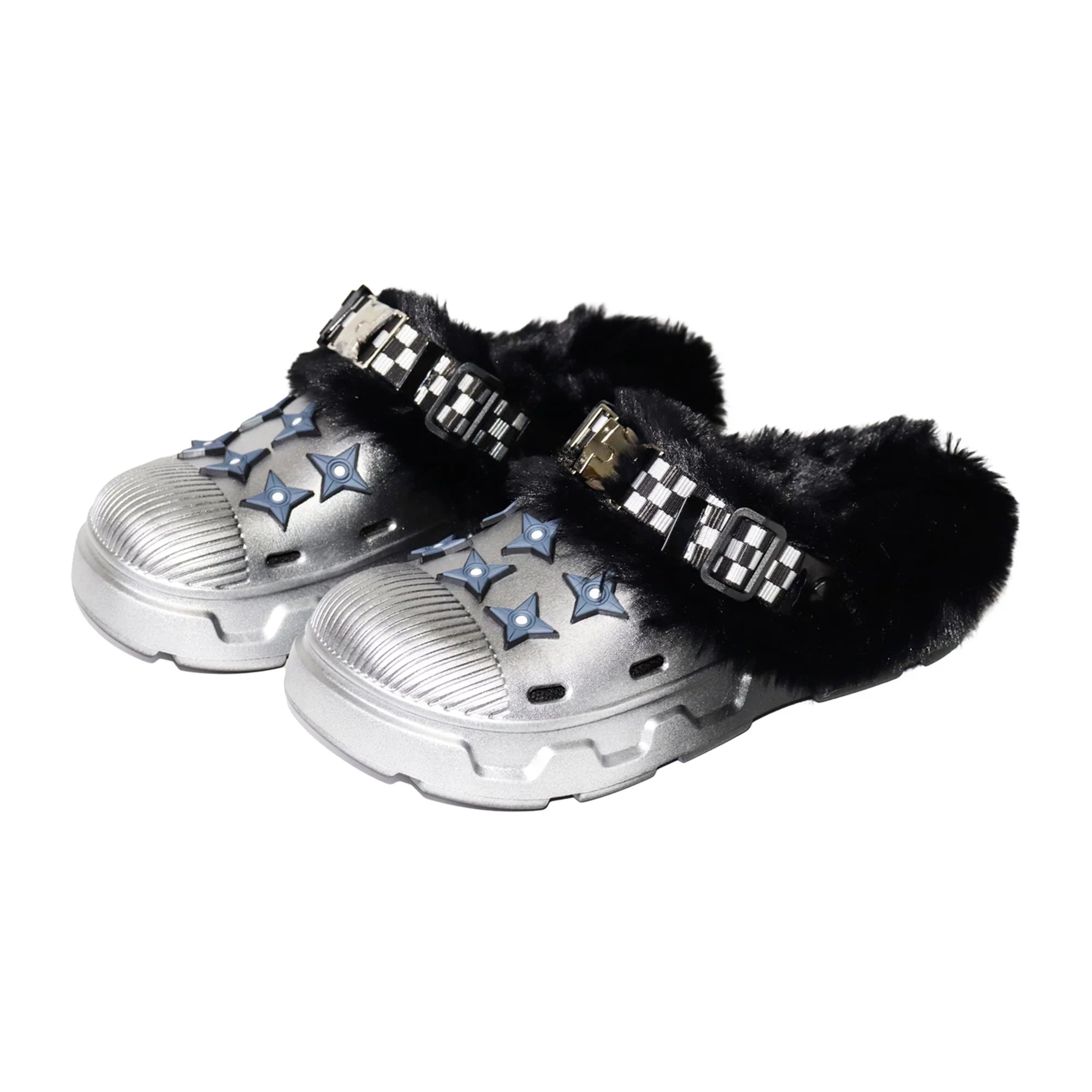 【26s Jan.】Fleece-Lined Functional Platform Clog Mule
