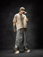 【25s Jun.】Leopard Print Ripped Pocket Cropped Pants