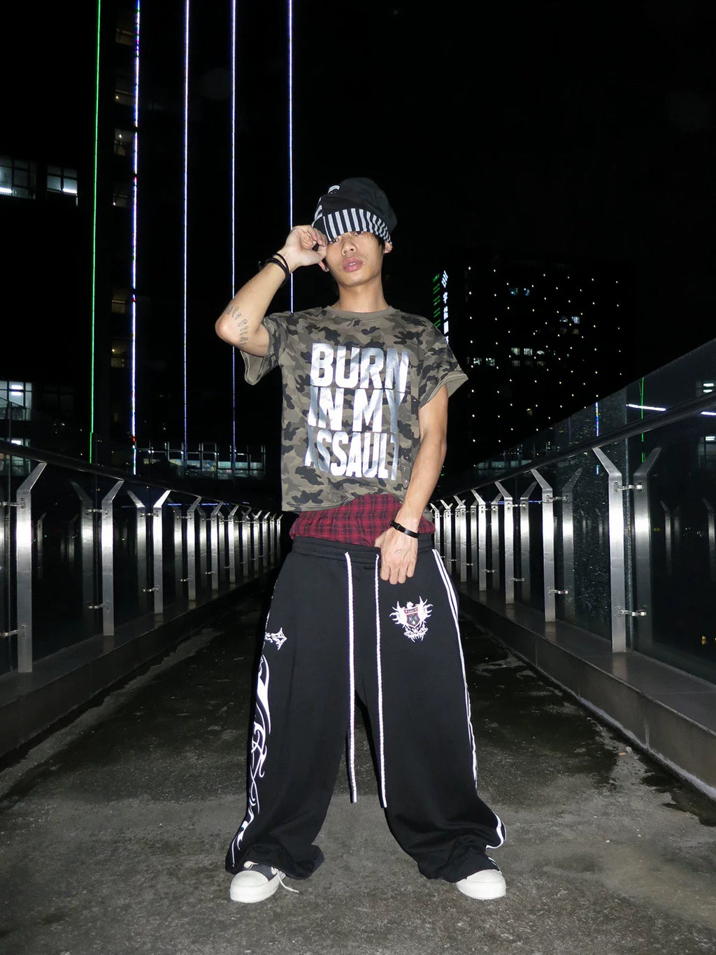 Silver Foil Graphic Street Tee