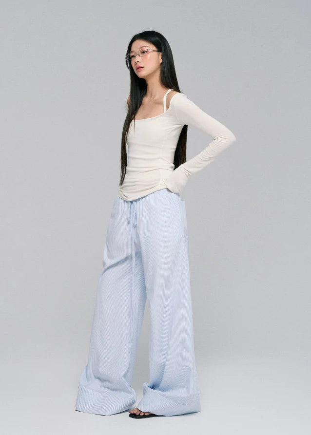 Beige Ruffle Bandeau & Maxi Skirt Set Hover Image
