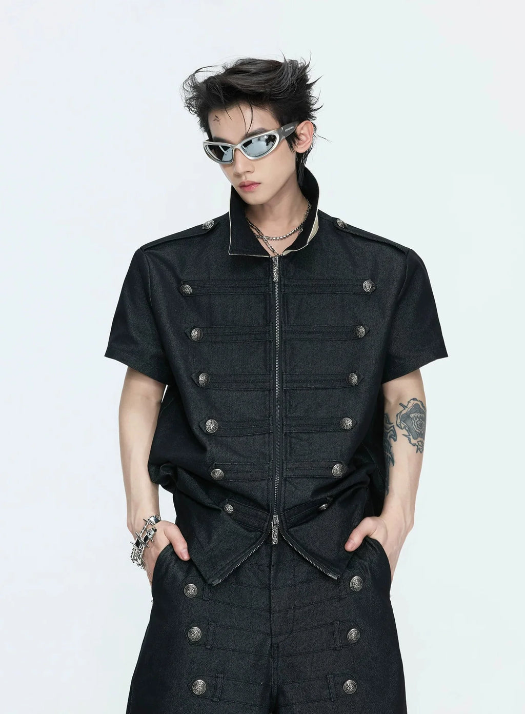 【26s Apr.】Napoleonic Double-Breasted Tee & Cross Pants