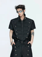 【26s Apr.】Napoleonic Double-Breasted Tee & Cross Pants
