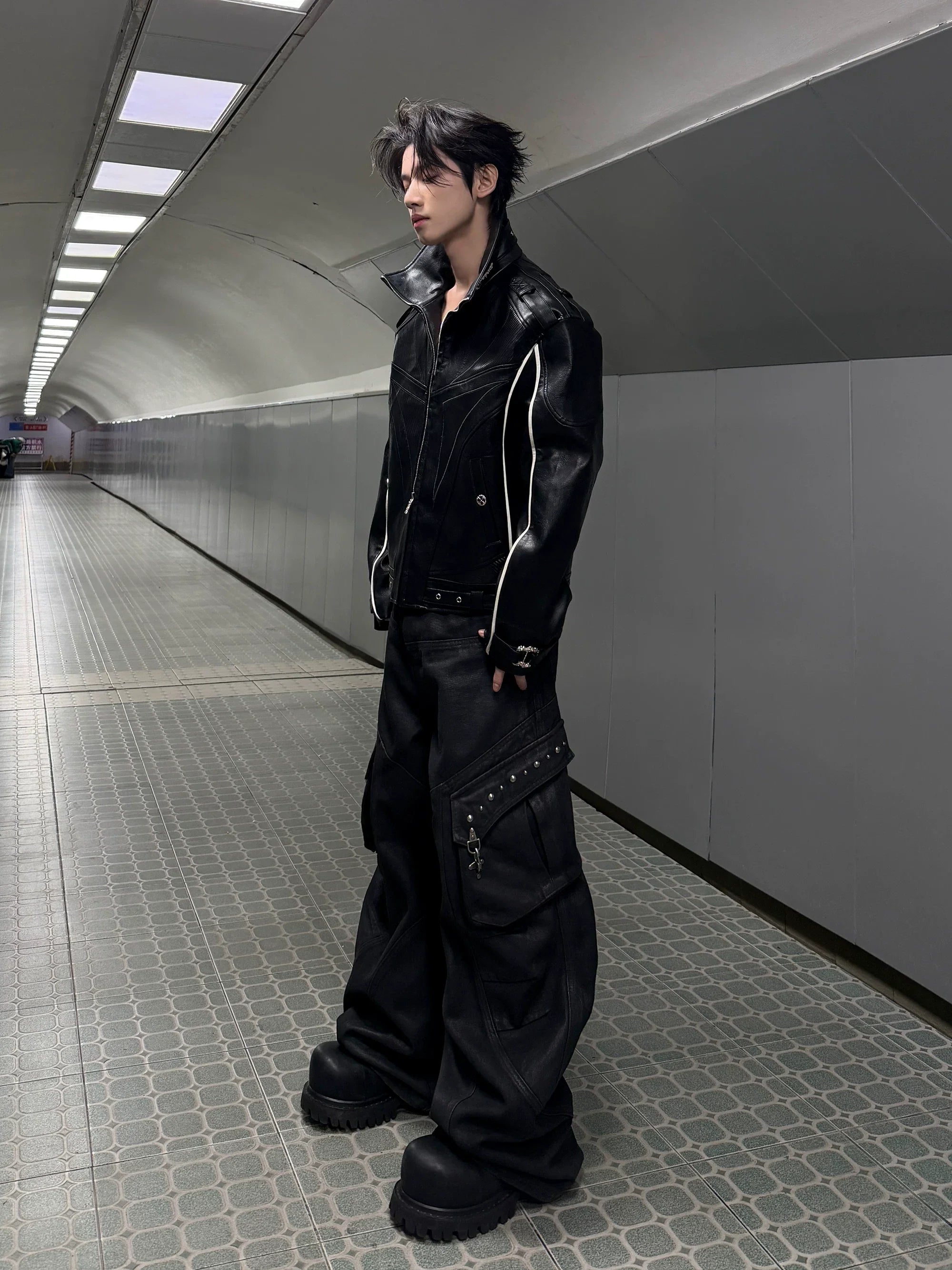 【26s Mar.】Carbon-Boned Royal Buckle Leather Jacket