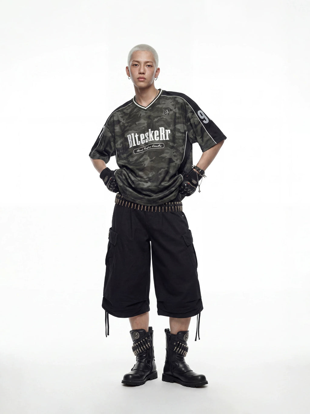 Camo Panel Jersey Street Tee