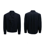 【25s Aug.】Scarf Neckline Ice Silk Shirt