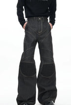 【26s Jan.】Hand-Stitched 14.5oz Raw Denim Knee-Panel Jeans