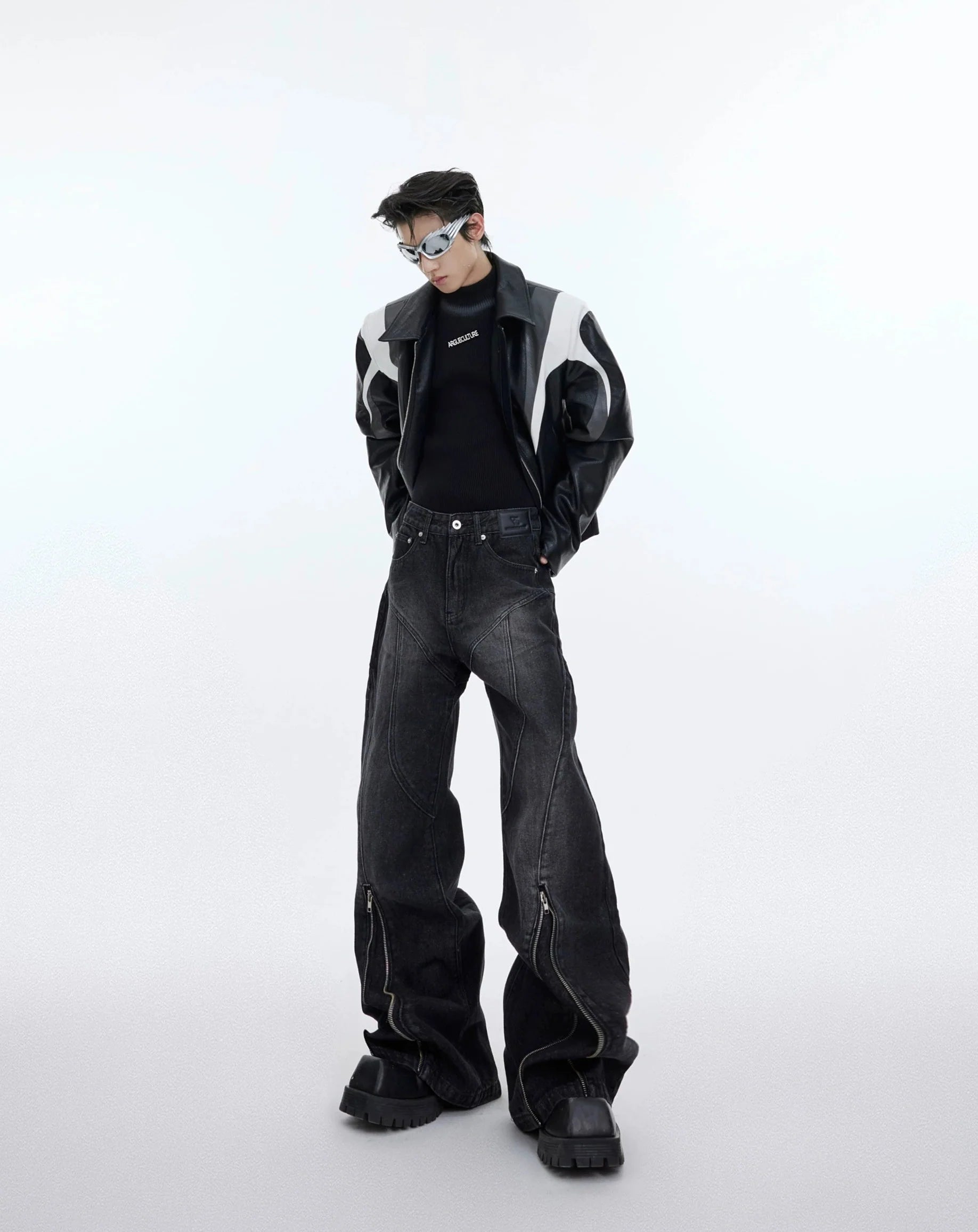 【25s Nov.】Washed Distressed Structured Jeans