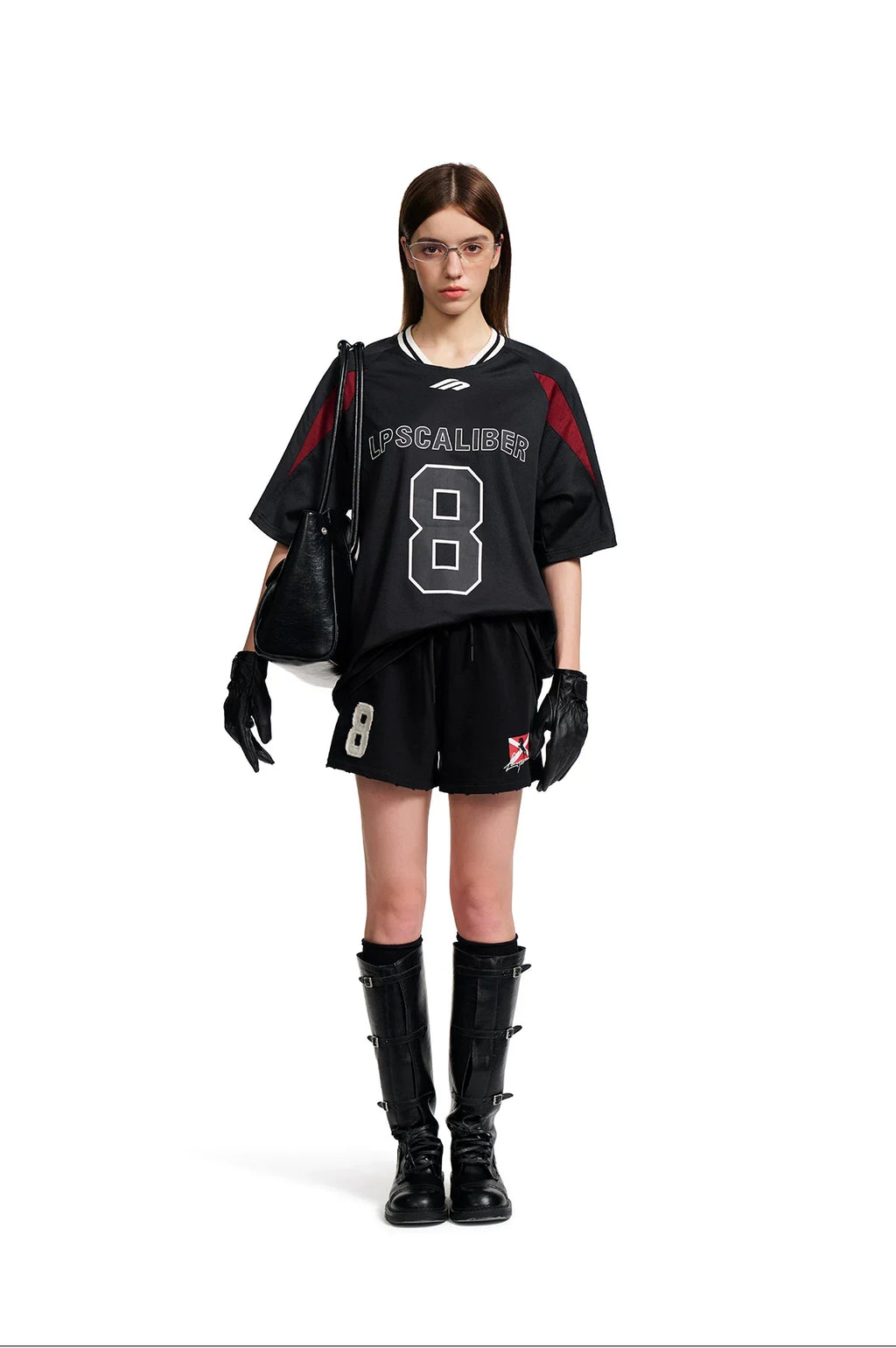 Retro Number Contrast Jersey Tee
