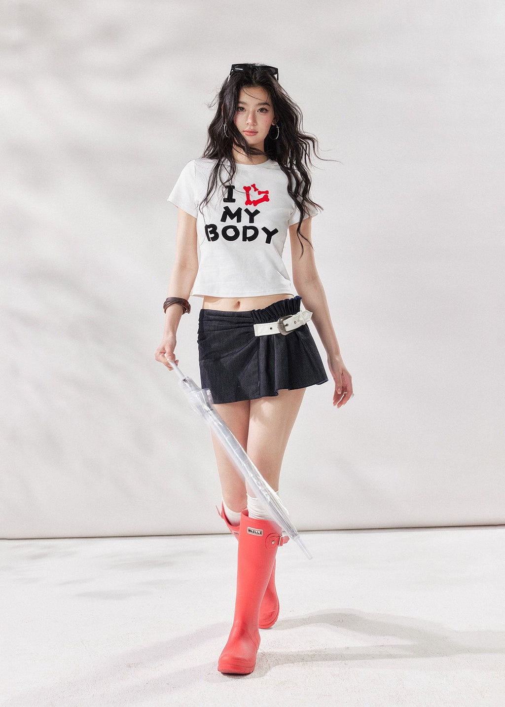 I Love My Body Cropped Tee