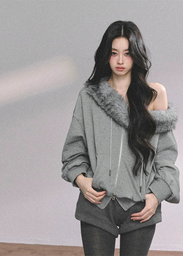 Nordic Neige Fur-Trimmed Winter Set