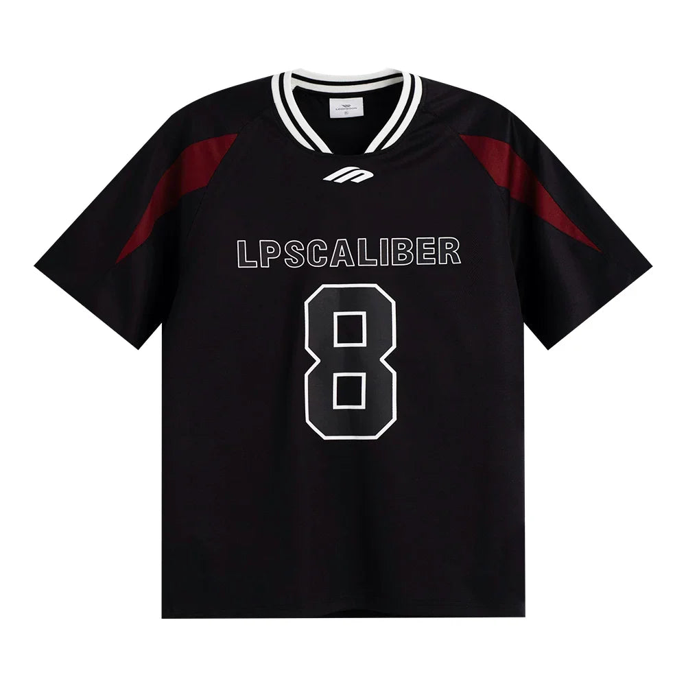 Retro Number Contrast Jersey Tee