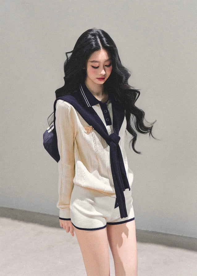 Seoul Prep Cozy Knit Shorts Set