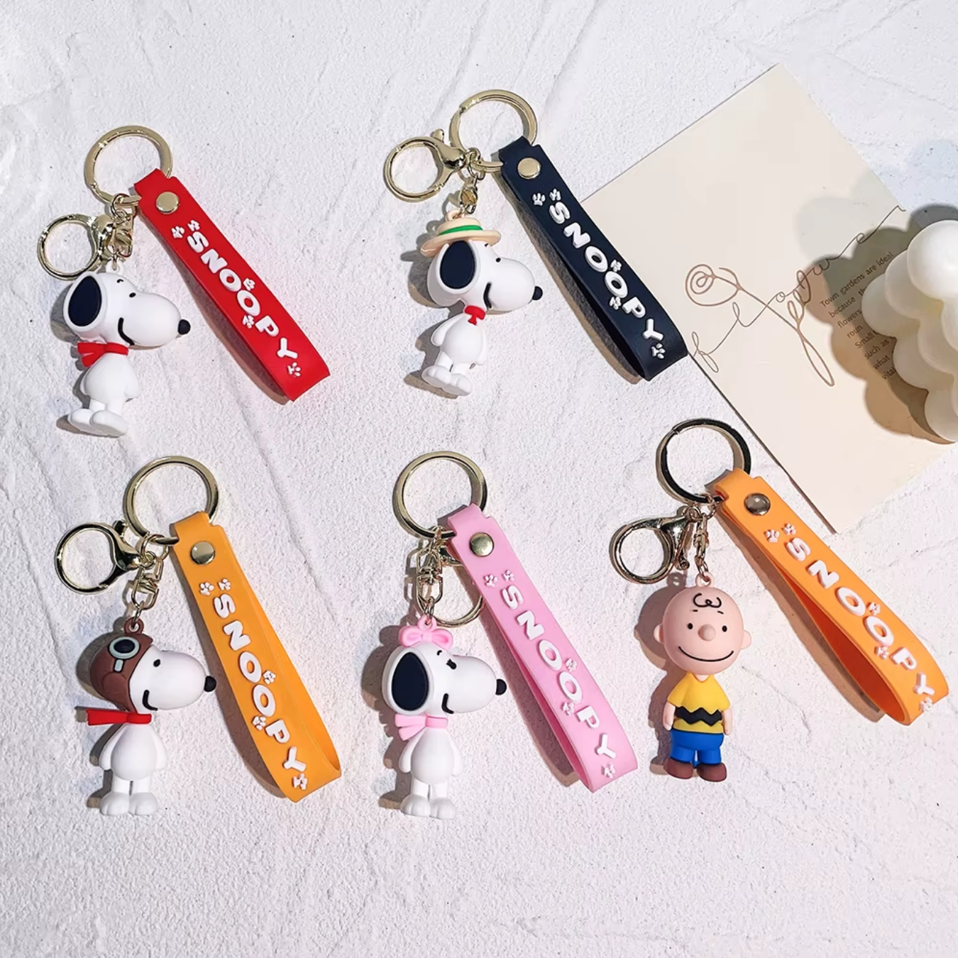 Peanuts Snoopy Figure Keychain